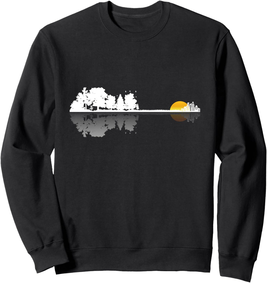 Natur Gitarre Gitarrist Geschenk Musiker Gitarrenspieler Sweatshirt