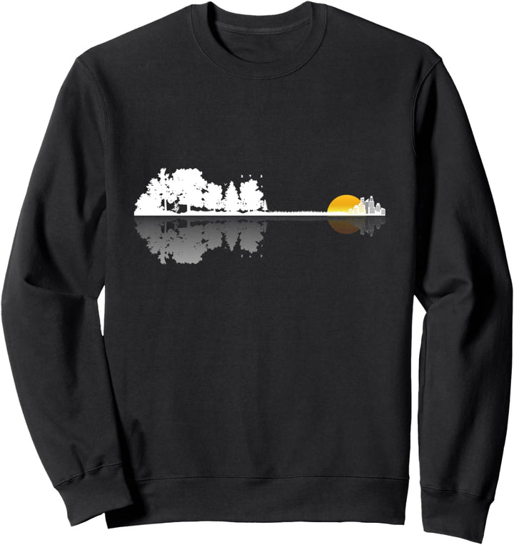 Natur Gitarre Gitarrist Geschenk Musiker Gitarrenspieler Sweatshirt