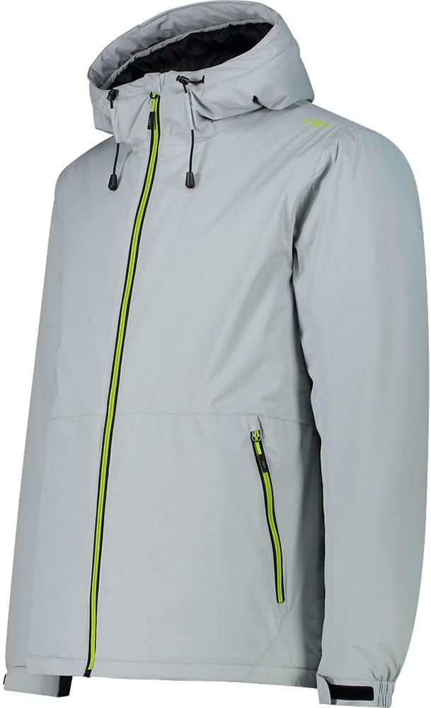 CMP Herren Hoodie Jacke Isolationsjacke Kunstfaserjacke 48 Light Grey, 48 Light Grey