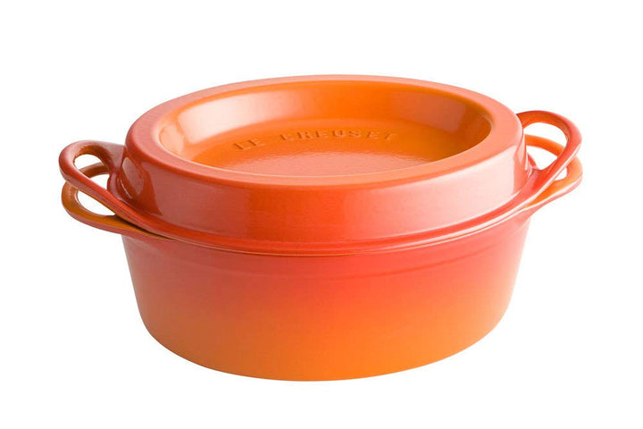 Le Creuset Gusseisen-Bräter Doufeu, Oval, Ø 32 cm, Für alle Herdarten und Induktion geeignet, Ofenro