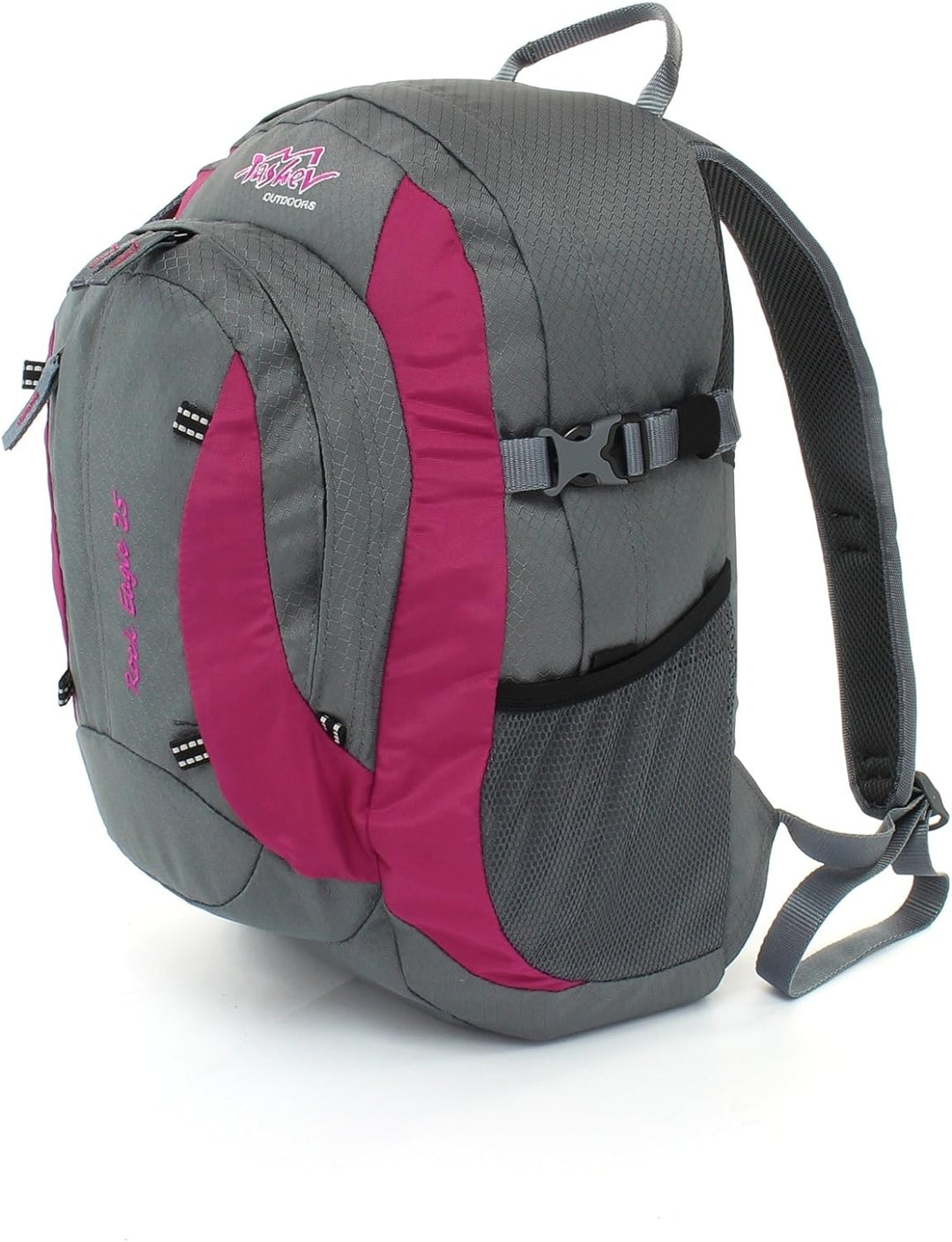 Schulrucksack Tashev Outdoors Rock Eagle 25" Rucksack Wanderrucksack aus Ripstop Polyester (Grau & P