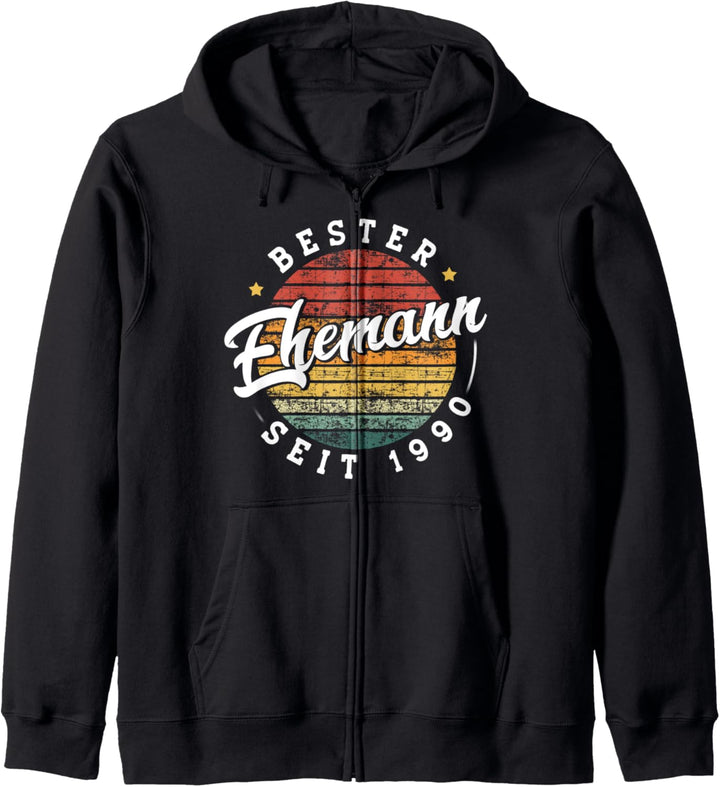 Bester Ehemann seit 1990 Perlenhochzeit Hochzeitstag Kapuzenjacke