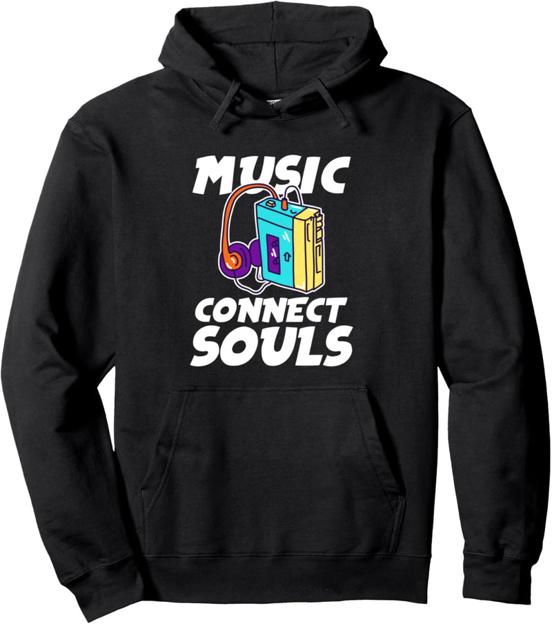 Music Connects Souls Kopfhörer Lautsprecher DJ-Mixer Pullover Hoodie