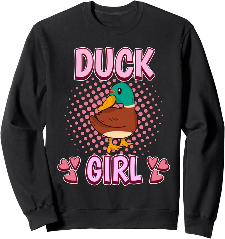 Damen Duck Girl Mädchen Enten Sweatshirt