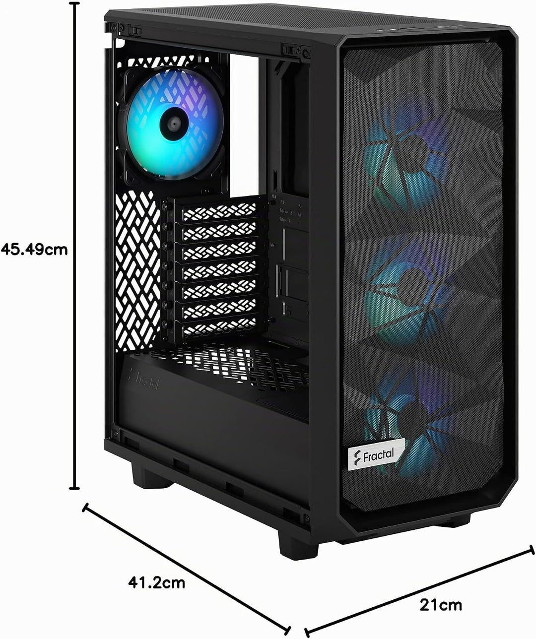 Fractal Design Meshify 2 Compact Lite RGB Black TG Light Tint FD-C-MEL2C-05