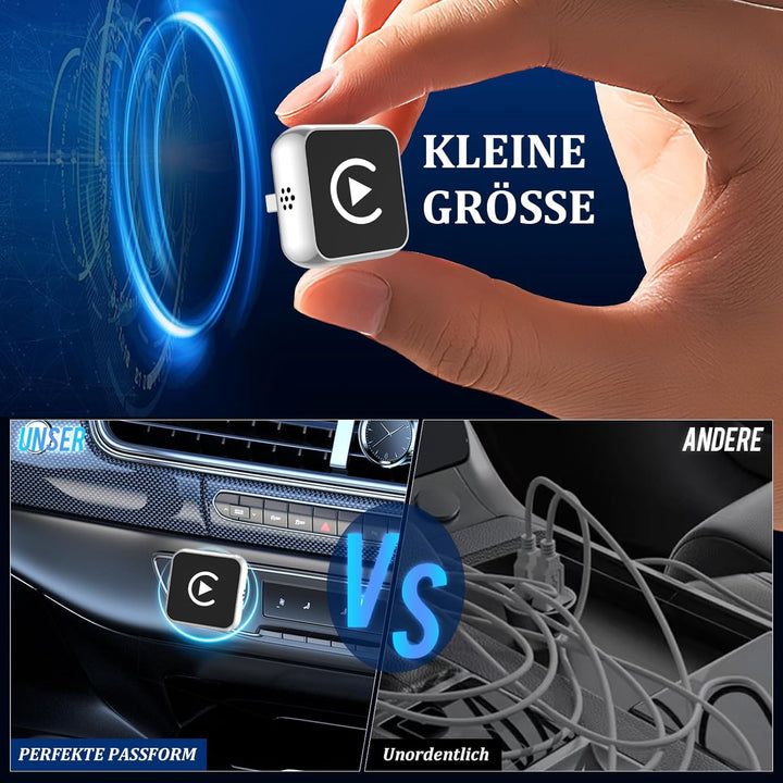2 in 1 Carplay Wireless Adapter & Android Auto Adapter,USB-A/Typ-C Wired Auf Wireless Kompatibel Mit