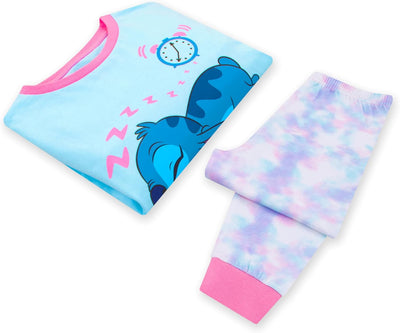 Disney Stitch Schlafanzug | Lilo Und Stitch Pyjama Mädchen | Tie-Dye Schlafanzüge Für Mädchen 116 La