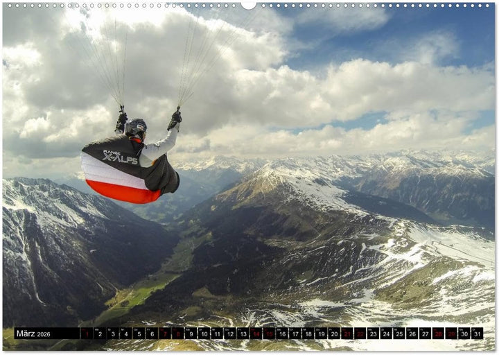 Paragliding - unvergessliche Momente erleben (hochwertiger Premium Wandkalender 2026 DIN A2 quer), K