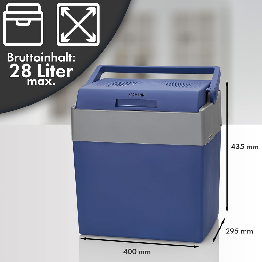 Bomann® Kühlbox | elektrische Kühlbox für Auto und Camping | Kühlbox mit 28L Fassungsvermögen | Kühl