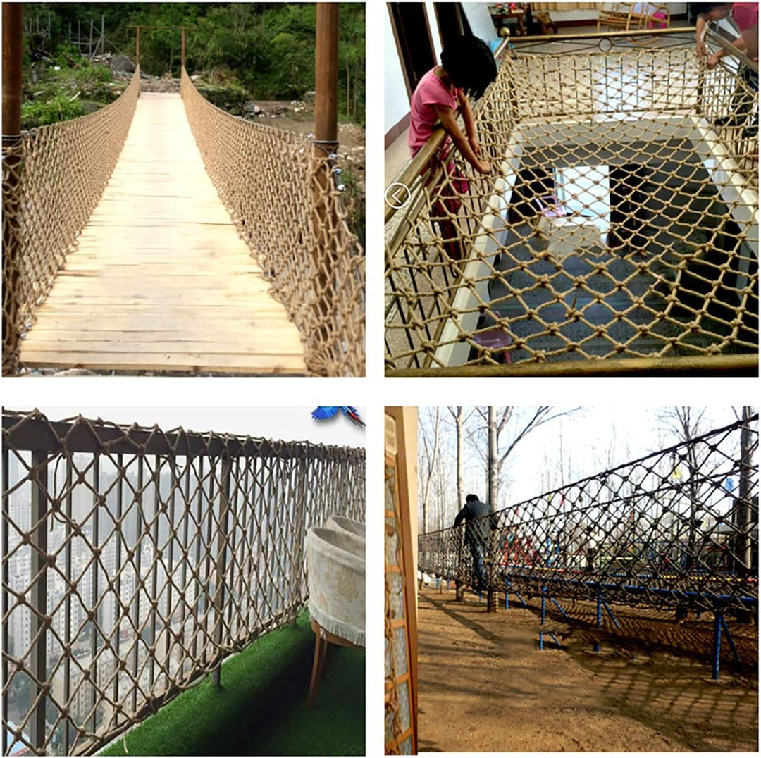 YANGUANG Stasy Kinder Im Freien Kletternetz, Hängende Brücke Dekoratives Hanfseil Netz, Spielplatz K