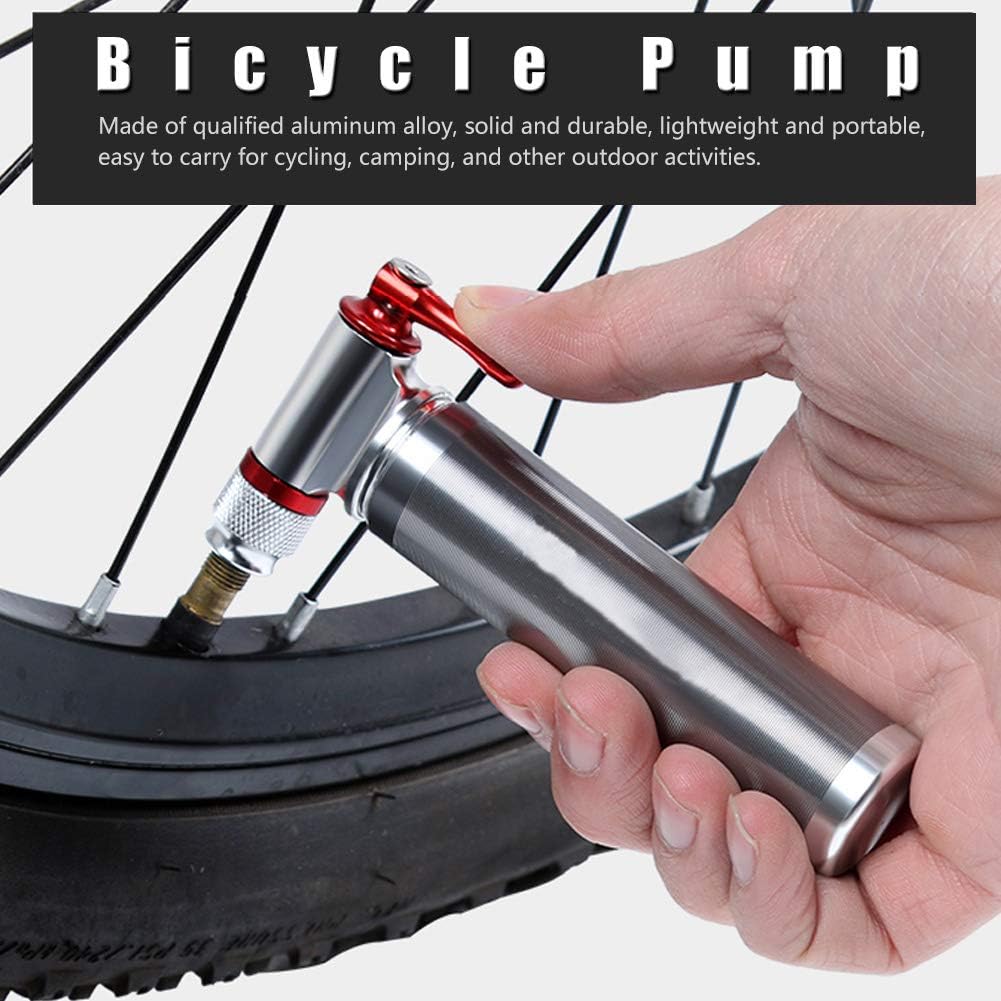 Fahrrad Pumpe CO2 Inflator, Tragbare Mini Leichte Aluminiumlegierung Mountainbike Rennrad Reifenschl
