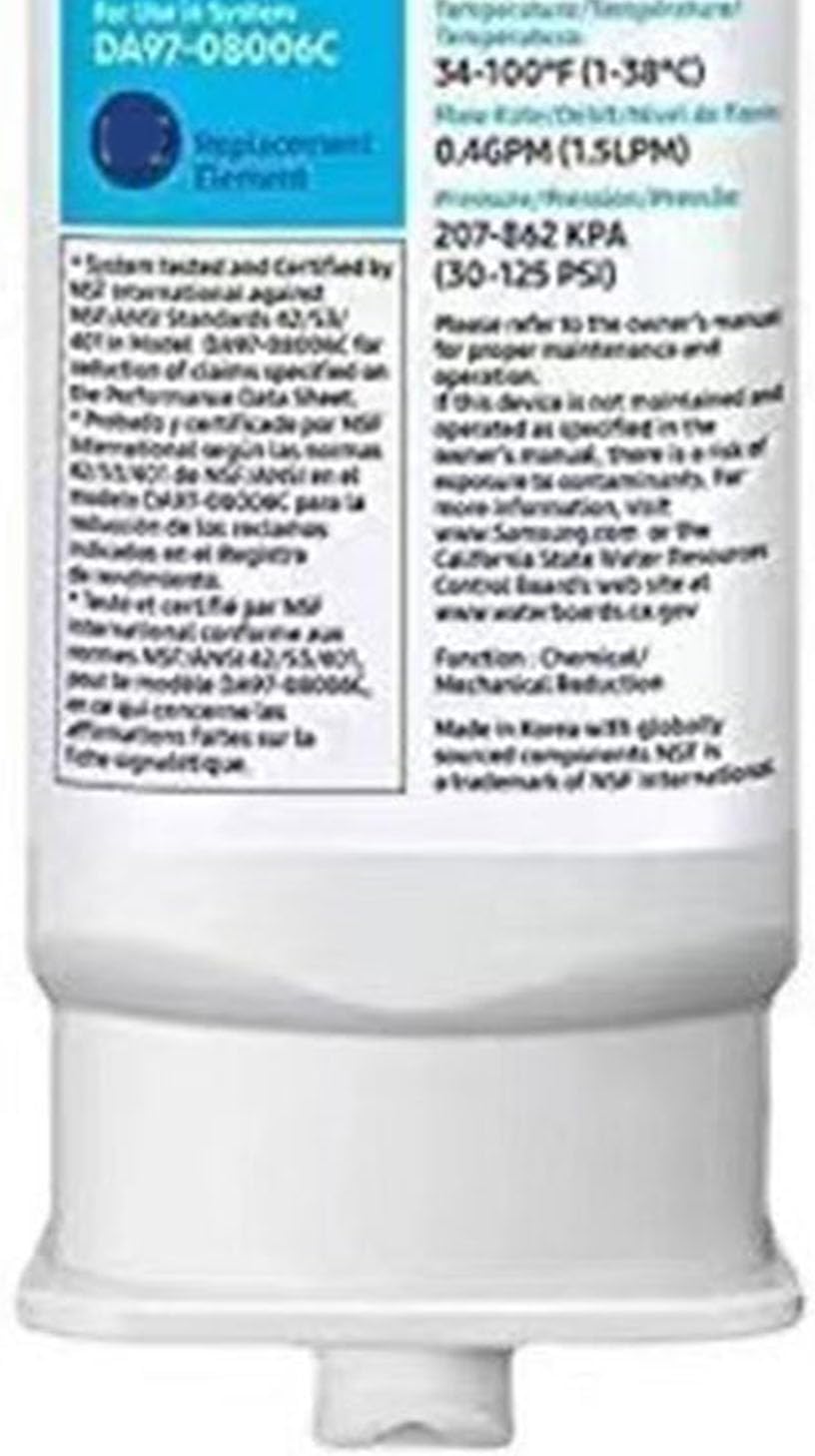 Kühlschrankfilter, Kühlschrank-Wasserfilter DA97 17376B, Auslaufsicherer Ersatz-Kühlschrank-Wasserfi