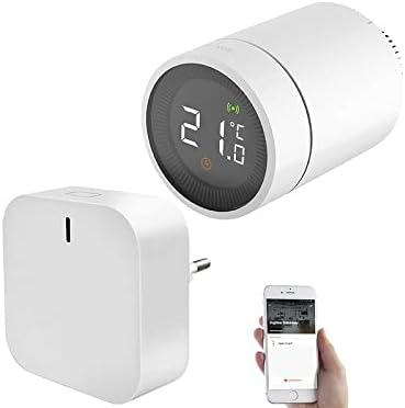 revolt Smart Thermostat: Smartes Heizkörperthermostat mit App, Sprachsteuerung & ZigBee-Gateway (Zig