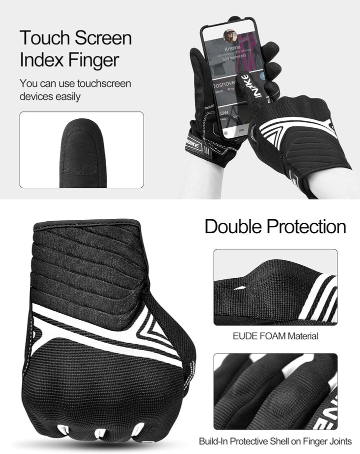 INBIKE Motorrad Handschuhe Motocross Sommer EUDE Foam Schutz Atmungsaktiv Touchscreen Motorradhandsc