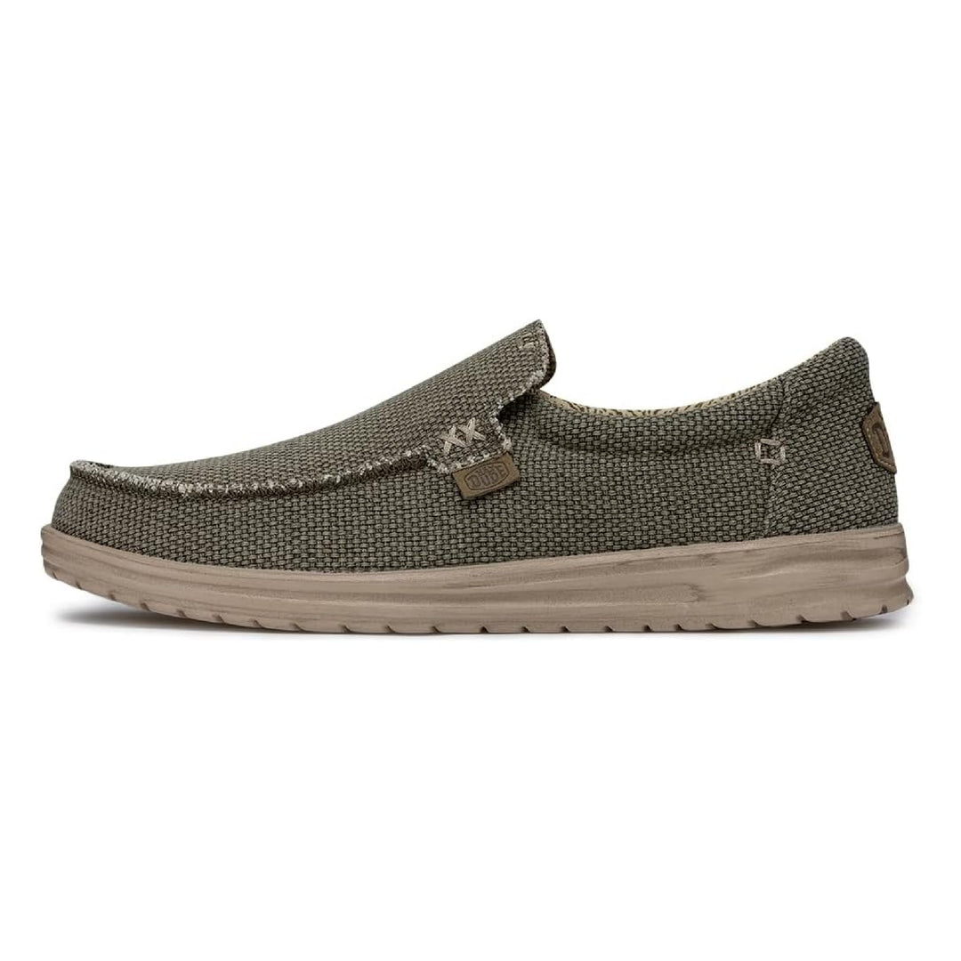 HEYDUDE - Mikka Braided Herren - Slip on Schuhe - Mokassin Stil 38 EU Army, 38 EU Army
