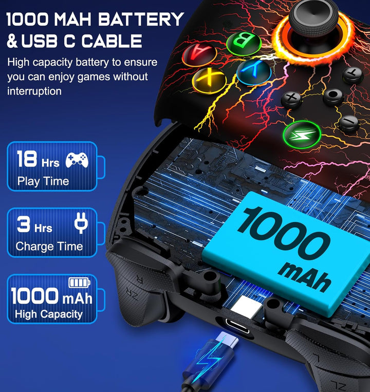 ALEEMTRY Switch Pro Controller für Nintendo-Switch Controller Wireless für Switch/Lite/OLED-Controll