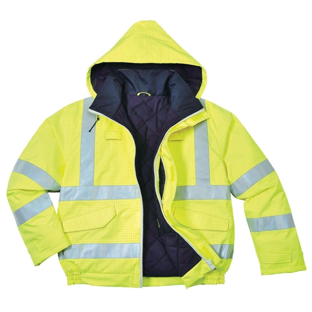 Bizflame Hi-Vis Bomber Jacket, colorYellow talla Medium M Gelb, M Gelb