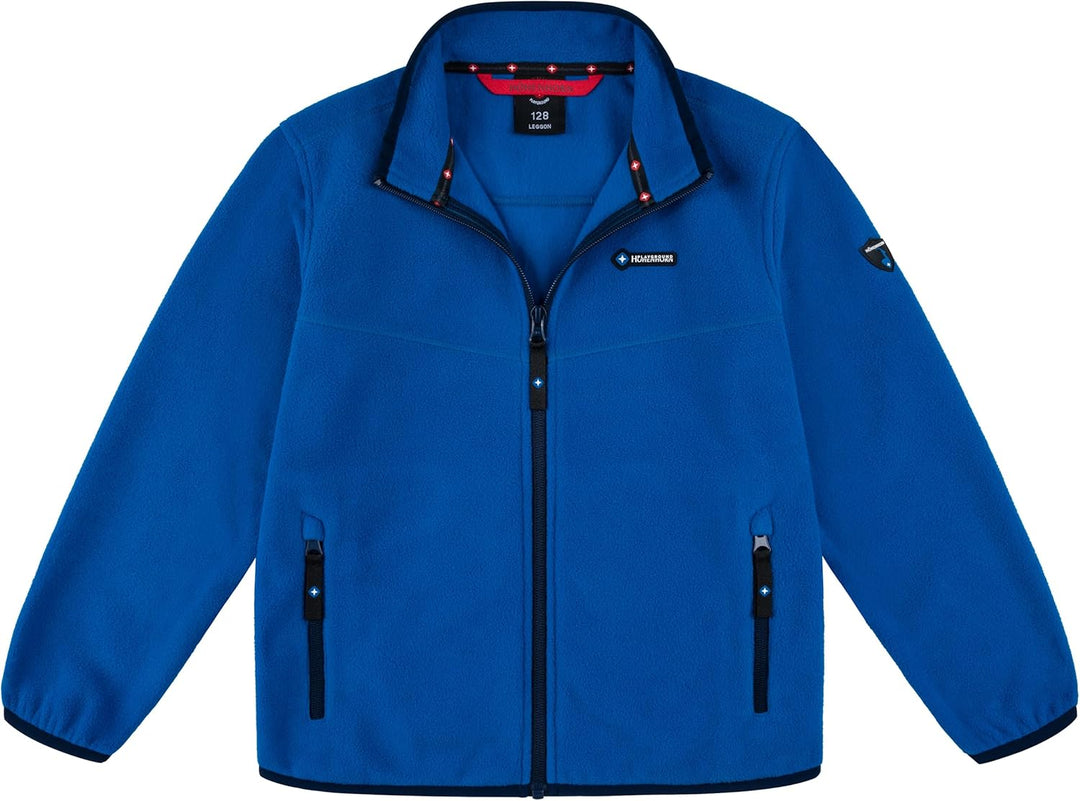 Höhenhorn Leggon Kinder Fleece Jacke Jungen Mädchen Full Zip Outdoor Freizeit 152 Blau/Dunkelblau, 1