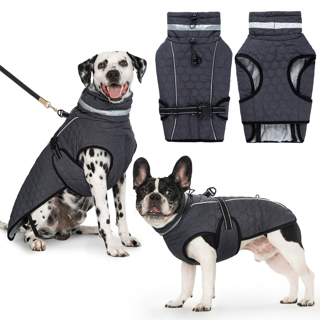 Hundejacke Winter Mantel Hund Wasserdicht Regen Hundemantel Warm Reflektierend Wintermantel Hund Fle