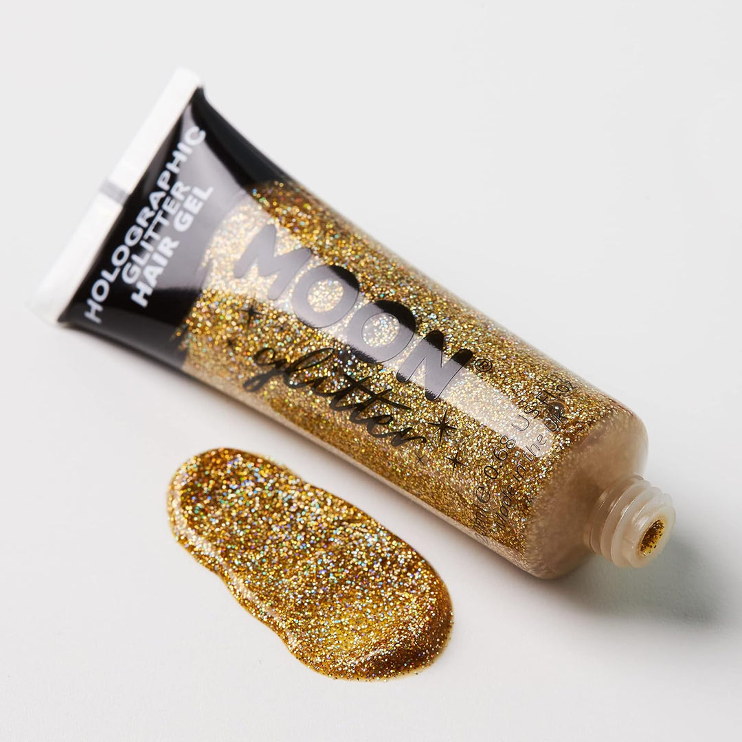 Moon Glitter - Holografisches Glitzer-Haargel - 20ml - Set mit 8 Farben