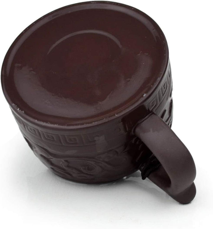 Teekanne, 237 ml, chinesisches Gongfu-Tee-Werkzeug, Zisha-Tone-Ei für losen Tee, Drachen-Stil
