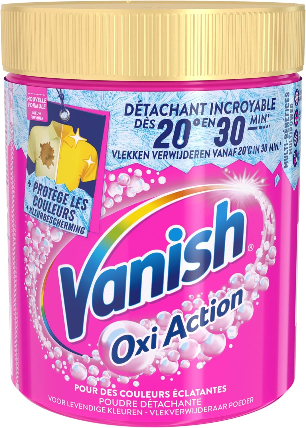 Vanish Oxi Action Wasch-Booster – Fleckenentferner für Textilien und gegen Verfärbungen – Pulver 940