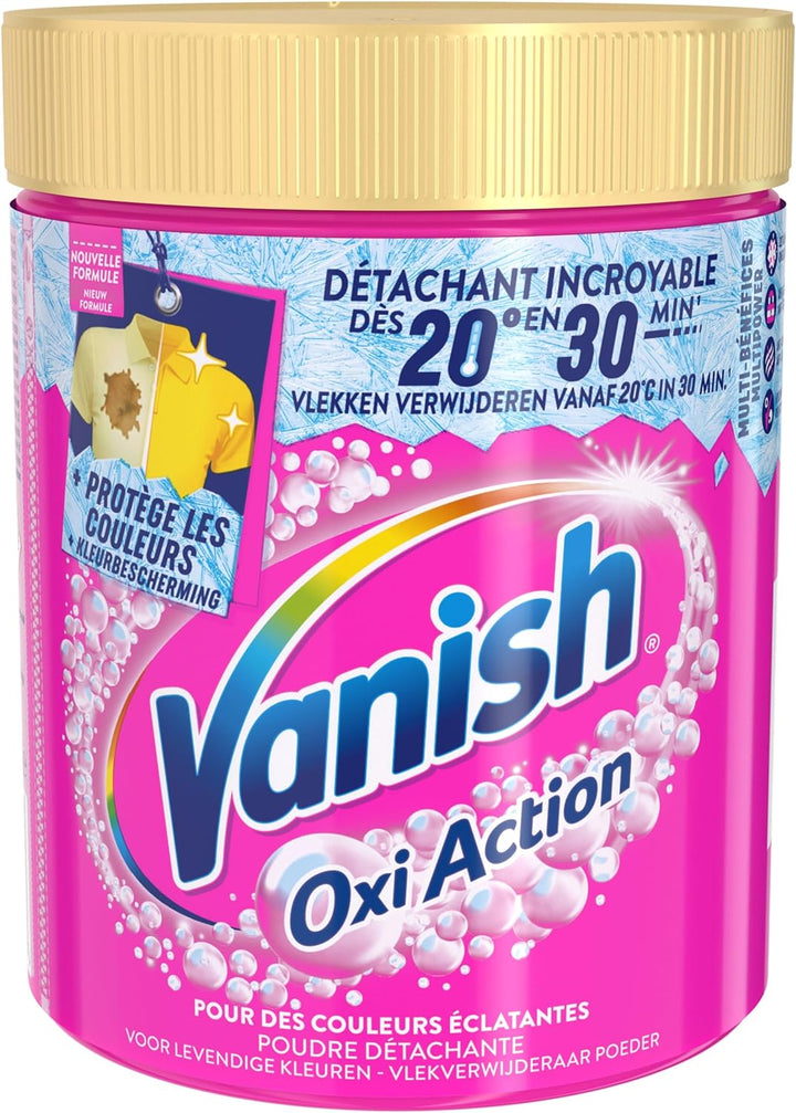 Vanish Oxi Action Wasch-Booster – Fleckenentferner für Textilien und gegen Verfärbungen – Pulver 940