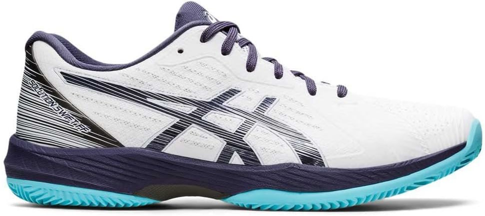 ASICS Herren Solution Swift Ff Clay Sneaker 44 EU White Indigo Fog, 44 EU White Indigo Fog