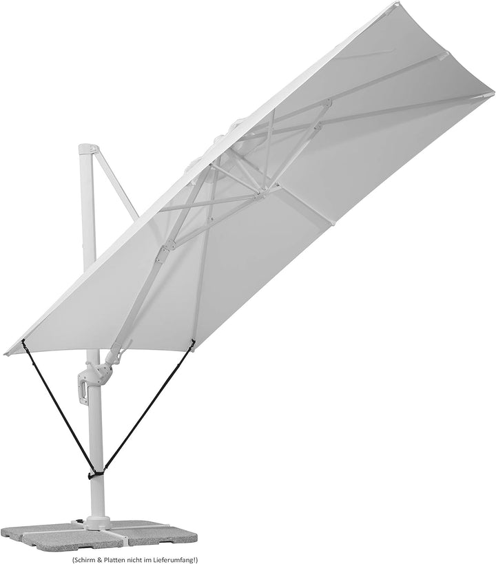 Schneider Universal-Bodenplatte & Schneider Windsicherung für Ampelschirme Bundle mit Windsicherung,