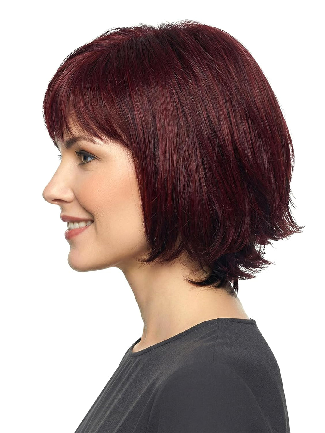 trendhair Perücke Maren aus hochwertigem Kunsthaar, wirkt wie Echthaar, in Auberginemix, Auberginemi