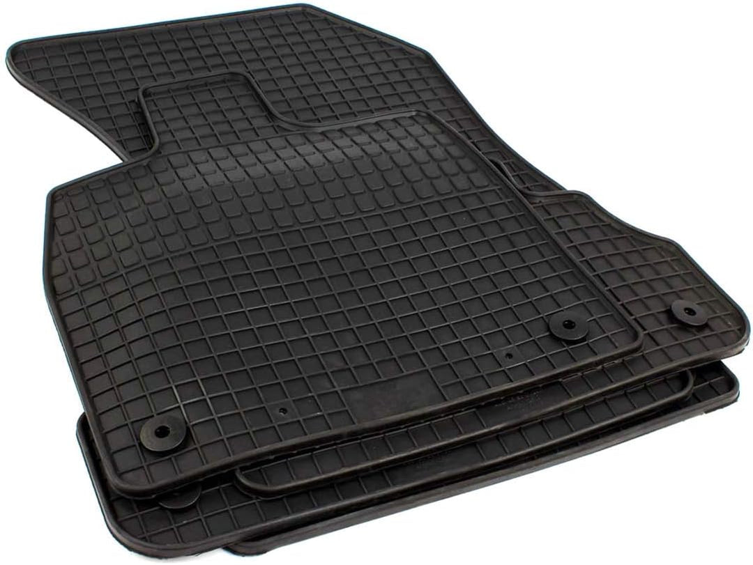 Petex 12610 Fussmatten Set Gummimatten Vorne und Hinten schwarz