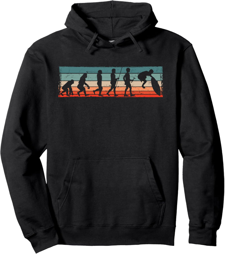 Skimboarding Skimboard Strand Surfen Evolution Pullover Hoodie