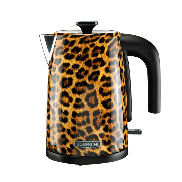 Trendy Panther Electric Kettle - Stylischer elektrischer Wasserkocher mit Panther-Print für moderne