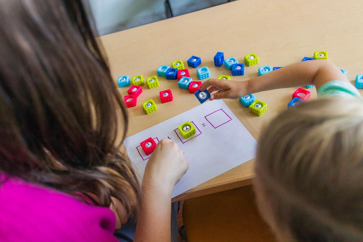 Learning Resources Kugelbausteine „Zahlen“, Zahlen lernen, Lernspielzeug zum Stressabbau, Ploppit-Za