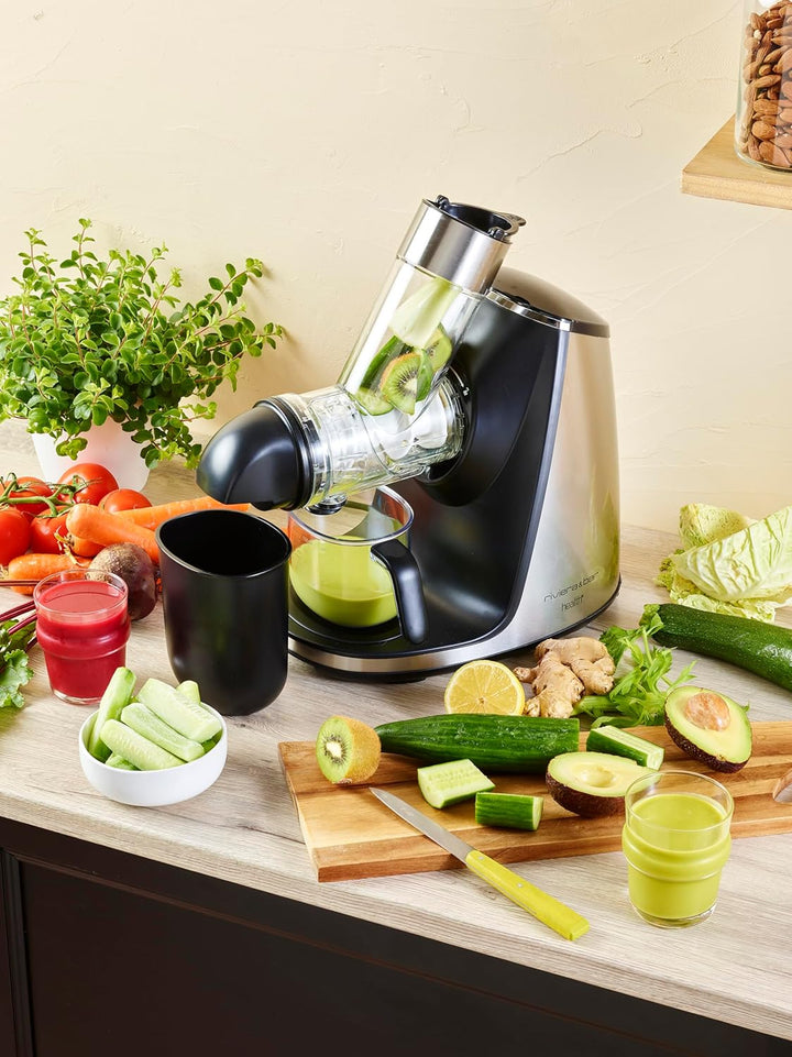 riviera&bar Entsafter für Obst, Gemüse und Sorbets horizontal PEJ750 – Keramikschraube mit langsamer