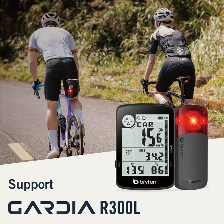 Bryton Rider 17 3,0 Zoll LCD Bildschirm Drahtloses GPS Fahrradcomputer, kompatibel mit Fahrrad Radar