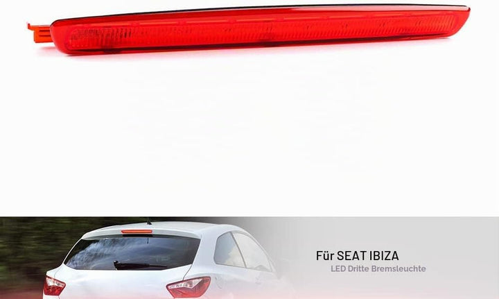 Rote Linse rote LED 3 dritte bremsleuchte fur Seat Ibiza 6J 6P Leon MK2 hinteres mittleres hoch mont