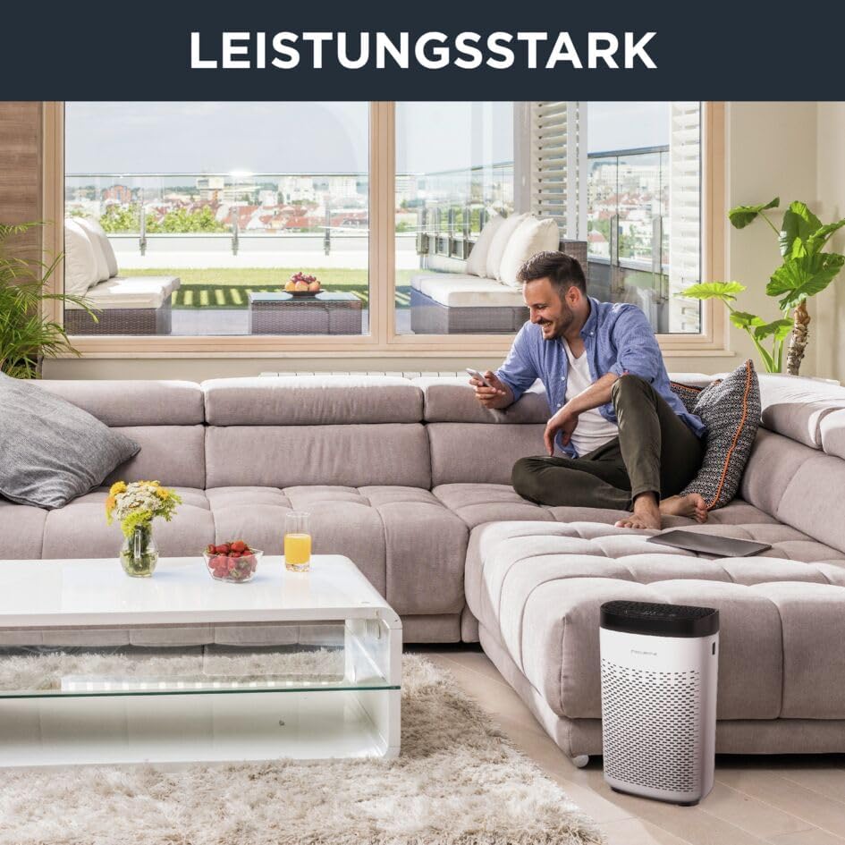 Rowenta Pure Air Essential Luftreiniger PU2530 | Für Zuhause | Hohe Leistung | Schnelle Luftreinigun