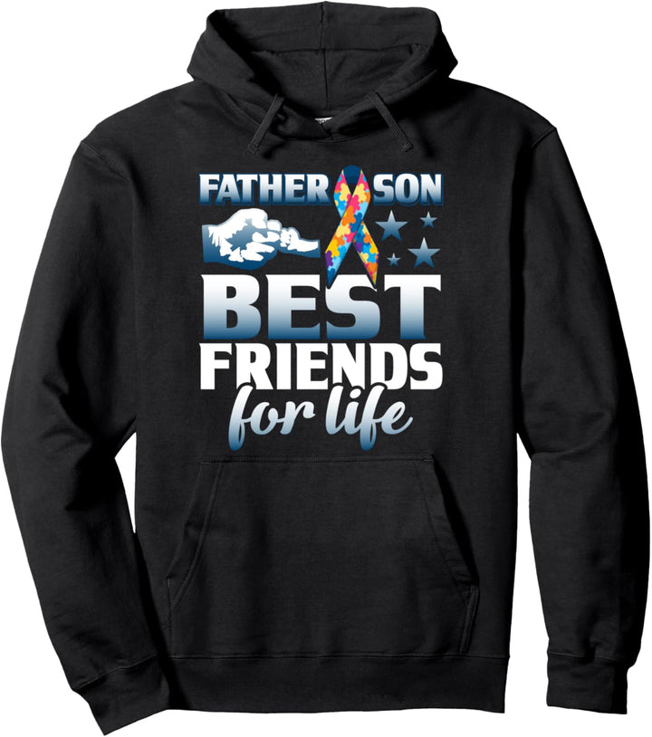 Vater und Sohn beste Freunde für das Leben lustigste Design Pullover Hoodie