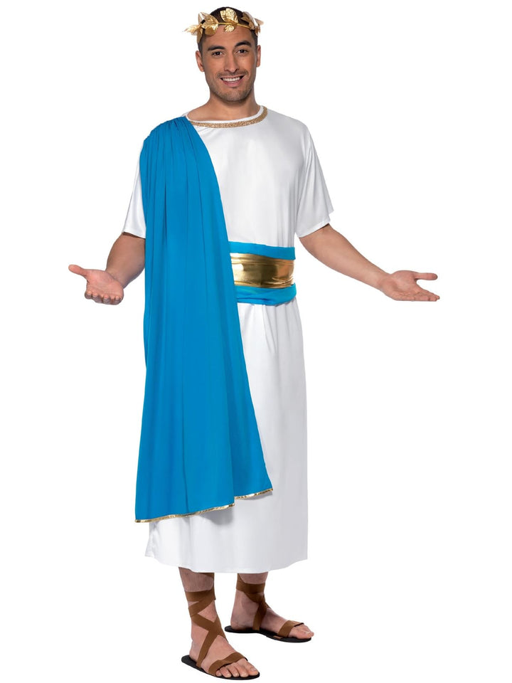 Römischer Senator Kostüm Robe Gürtel und Lorbeerkranz, Large, M