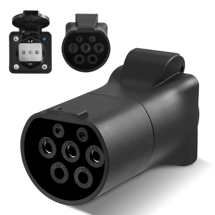EV Ladeadapter Typ 2 auf Schuko-Stecker – 3,5 kW 16 A 220 V – tragbar & widerstandsfähig IP44 – komp