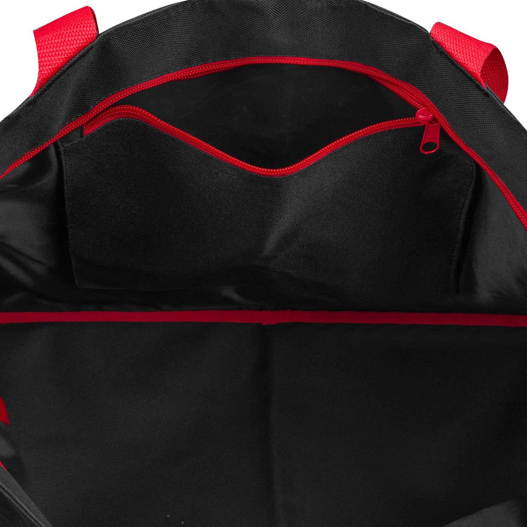 anndora XXL Shopper schwarz weiss gepunktet - Strandtasche 40 Liter Schultertasche Einkaufstasche, S