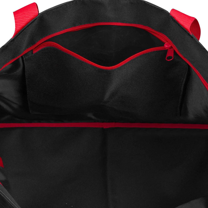 anndora XXL Shopper schwarz weiss gepunktet - Strandtasche 40 Liter Schultertasche Einkaufstasche, S
