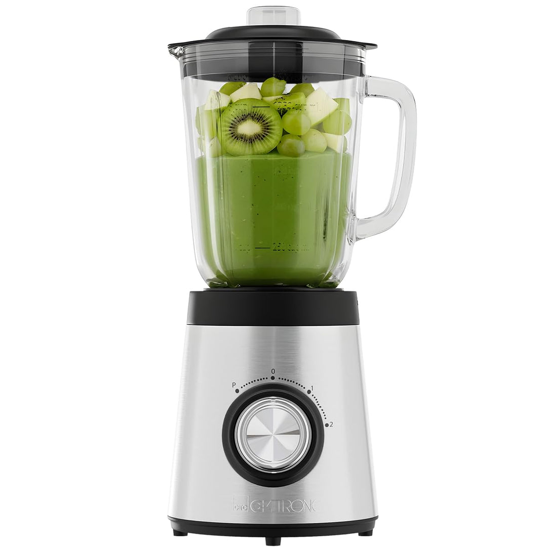 Clatronic® Standmixer 700W | Mixer | BPA frei | massives Glas | 4-fach Edelstahl-Messer | 1,5L Smoot