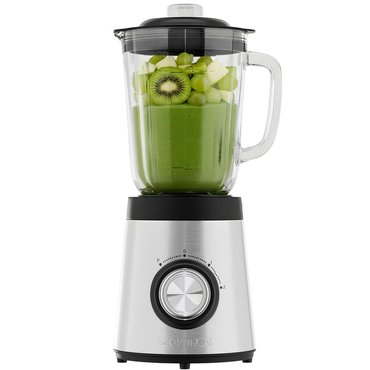 Clatronic® Standmixer 700W | Mixer | BPA frei | massives Glas | 4-fach Edelstahl-Messer | 1,5L Smoot