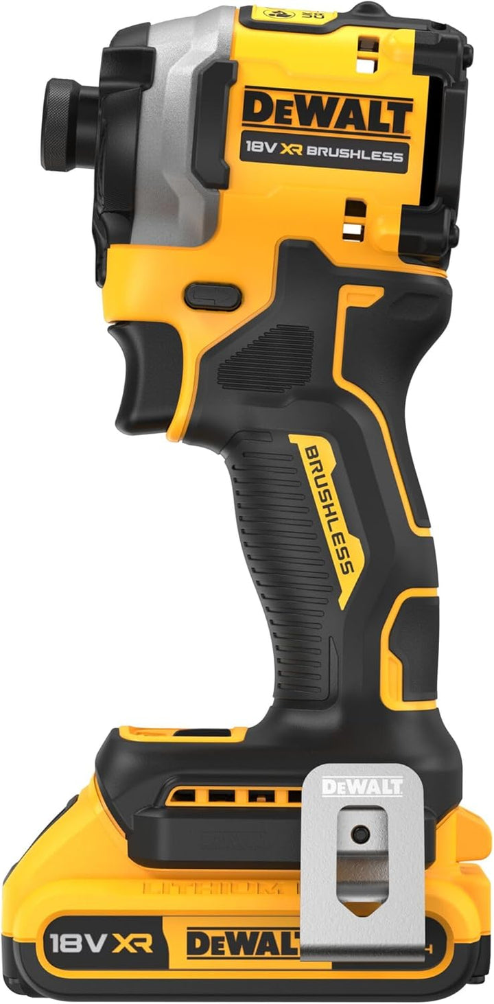 Dewalt 18 Volt Akku ¼“ Schlagschrauber DCF850D2T (bürstenloser Motor, ¼“ Innensechskant Aufnahme, ma