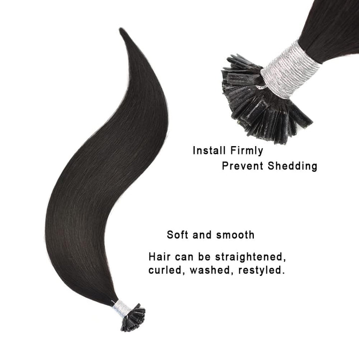 Extensions Echthaar Bondings U Tip Hair Extensions Echthaar Keratin Bondings Echthaar 50 cm Remy Ech