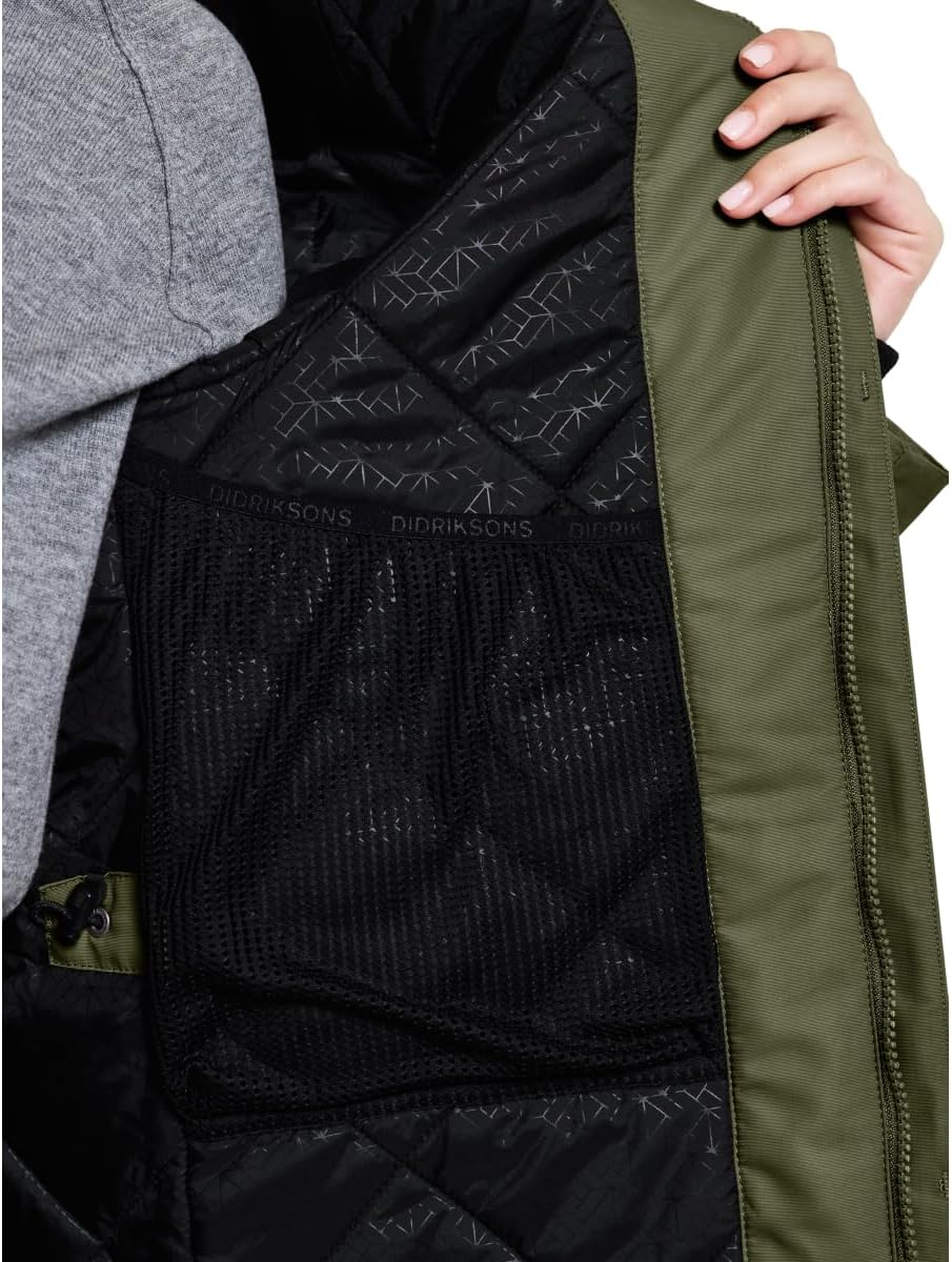 Didriksons Frida Damen Parka 7 32 Deep Green, 32 Deep Green