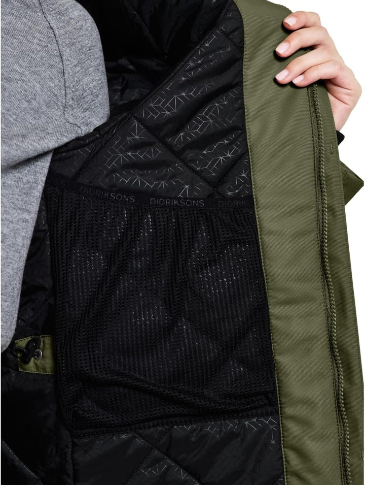 Didriksons Frida Damen Parka 7 32 Deep Green, 32 Deep Green