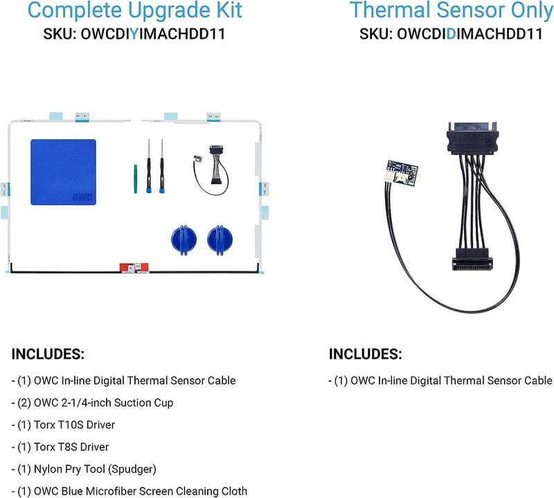 OWC Inline-Kabel für die Aufrüstung des digitalen Thermosensor-Festplattenkabels und Installationswe